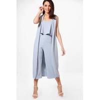 Bandeau Culotte & Duster Co-ord Set - bluebell