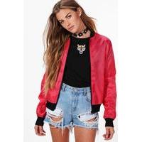 Basic Bomber Jacket - pink