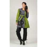 bamboos fashion coat rose womens coat in green