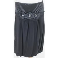 Bay: Size 12: Black bandeau puff ball dress