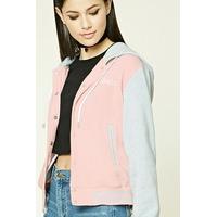 Babe Hooded Varsity Jacket