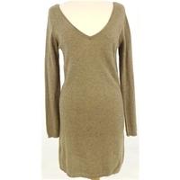 Ba&Sh Size 10 High Quality Soft and Luxurious Pure Cashmere Brown Jumper Dress