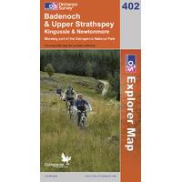 Badenoch & Upper Strathspey - OS Explorer Active Map Sheet Number 402