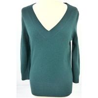 Banana Size S High Quality Soft and Luxurious Pure Cashmere Teal Jumper