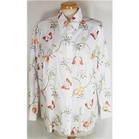 basler size 18 white embroidered shirt