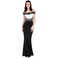 Bardot Contrast Maxi Dress - Black