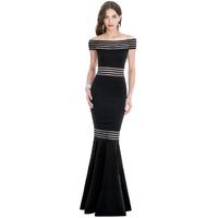 Bardot Fishtail Maxi Dress - Black