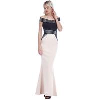 Bardot Contrast Maxi Dress - Stone