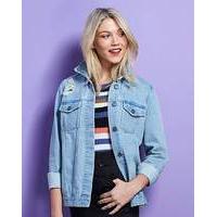 Badge Denim Jacket