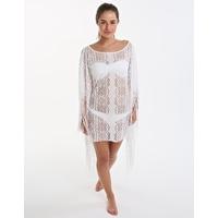 Bari Tassel Kaftan - White