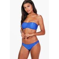 bandeau bikini set cobalt