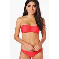 Bandeau Bikini Set - red