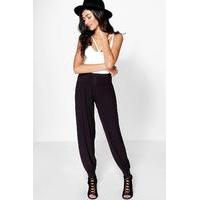 basic jersey hareem trousers black