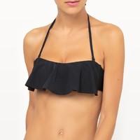 Bandeau Bikini Top with Frill