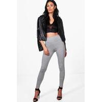 basic high waist viscose leggings grey marl