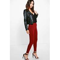 basic high waist leggings berry