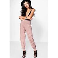 basic jersey hareem trousers sand