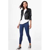 Basic Denim Look Jeggings - blue