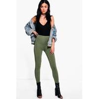 Basic Jersey Leggings - khaki