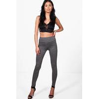 basic high waist viscose leggings charcoal