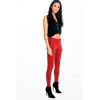 Basic Jersey Leggings - berry