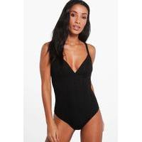 bandage panelled bodysuit black