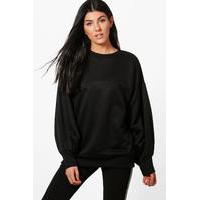 Balloon Sleeve Sweatshirt - black