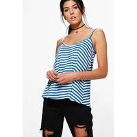 Basic Stripe Cami - blue