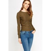 basic knit round neck jumper