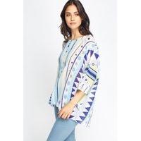 Batwing Printed Top