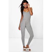 Basic Cami Jumpsuit - grey marl