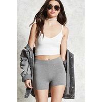 Basic Cotton-Blend Bike Shorts