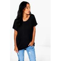 basic oversized tee black