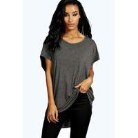 Basic Oversized Tee - charcoal