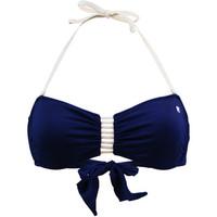 Banana Moon Navy Blue Bandeau Swimsuit Transat Yelo women\'s Mix & match swimwear in blue