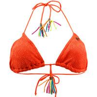 Banana Moon Orange Triangle Swimsuit Crochet Febo women\'s Mix & match swimwear in orange