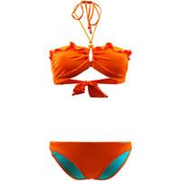 Banana Moon 2 piece Orange Bandeau Swimsuit Iscolor Bahocya women\'s Bikinis in orange