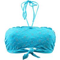 Banana Moon Bandeau Turquoise Swimsuit Brodly Balto women\'s Mix & match swimwear in blue