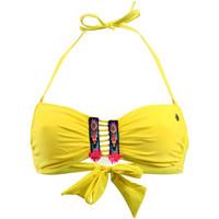 Banana Moon Yellow Bandeau Swimsuit Totem Prinslo women\'s Mix & match swimwear in yellow