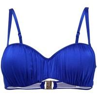 Banana Moon Blue Bandeau swimsuit Top Woskin Auleo Gitane women\'s Mix & match swimwear in blue