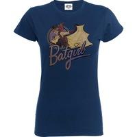 batgirl t shirt womens justice league bombshell retro badge official d ...