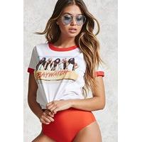 Baywatch Graphic Ringer Tee