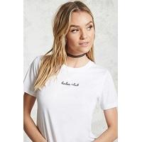 babes club embroidered tee