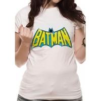 batman retro logo dc essentials range womens t shirt small