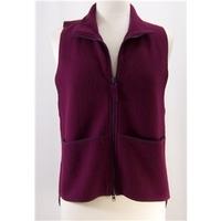 backstage size s dark red gilet