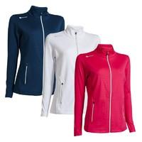 backtee ladies embossed midlayer jackets