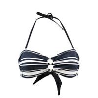 bandeau swimsuit emmatika stripe pap black