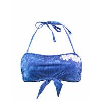 bandeau swimsuit emmatika denim bando blue