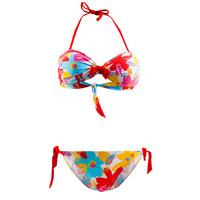 Banana Moon 2-Piece Multicolor GirlsSwimsuit Redpink Looped