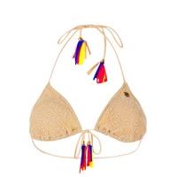 Banana Moon Beige triangle Swimsuit Top Hook Febo